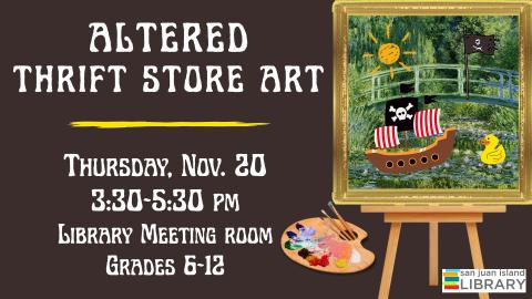 Altered thrift store art