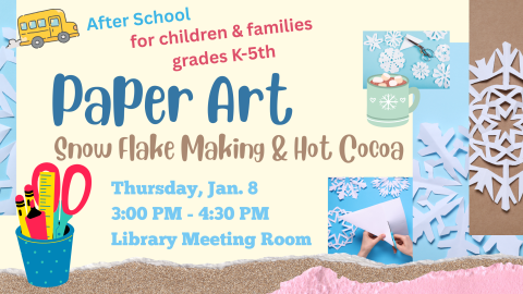 Snow Flake Making Announcement